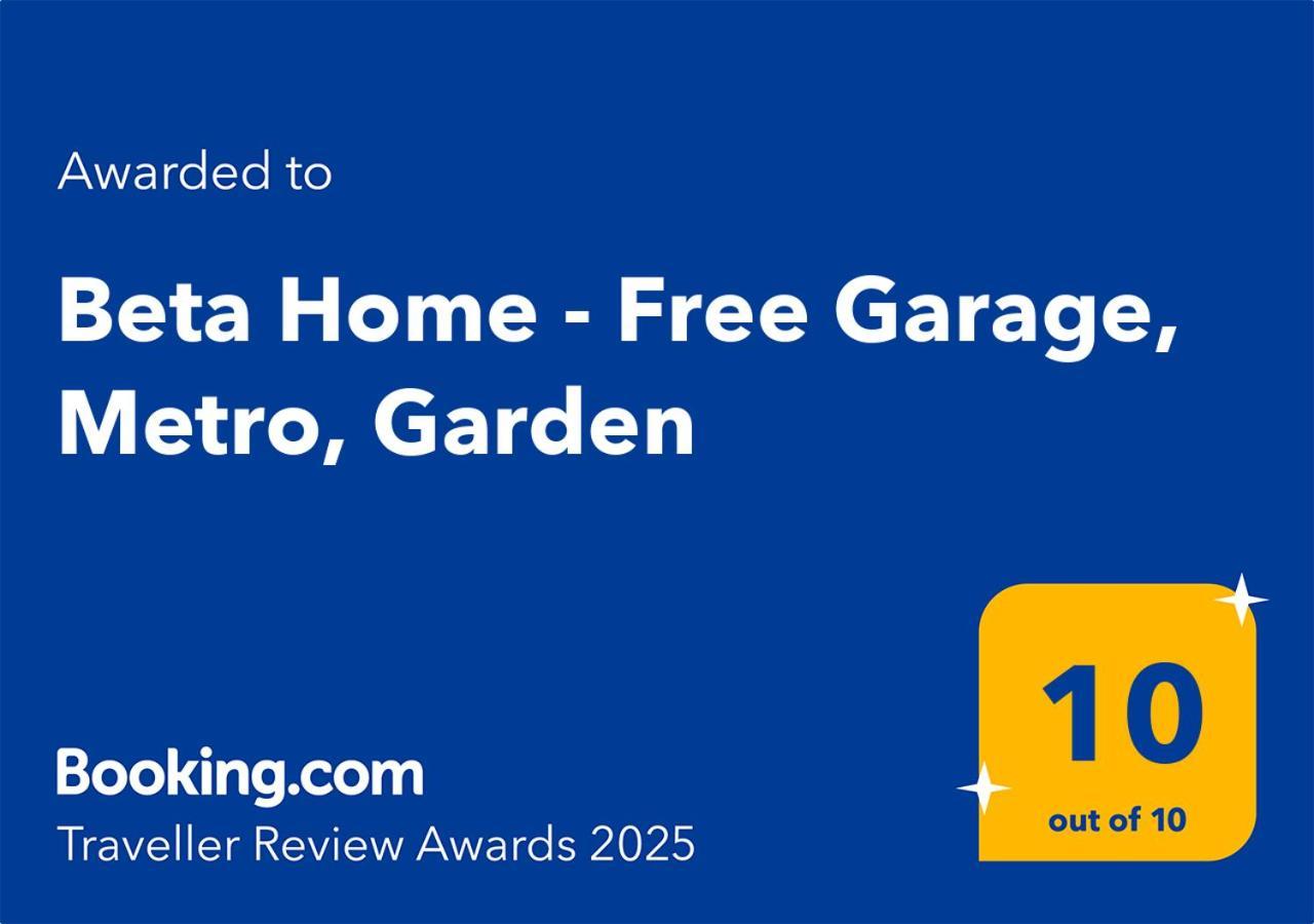 Beta Home - Garage, Air Condition, Garden, At Metro Прага Екстериор снимка